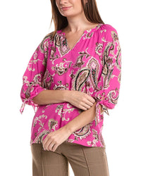 Jones New York Elbow Raglan Sleeve Blouse
