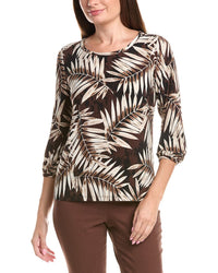 Jones New York 3/4-Sleeve Puff Blouse