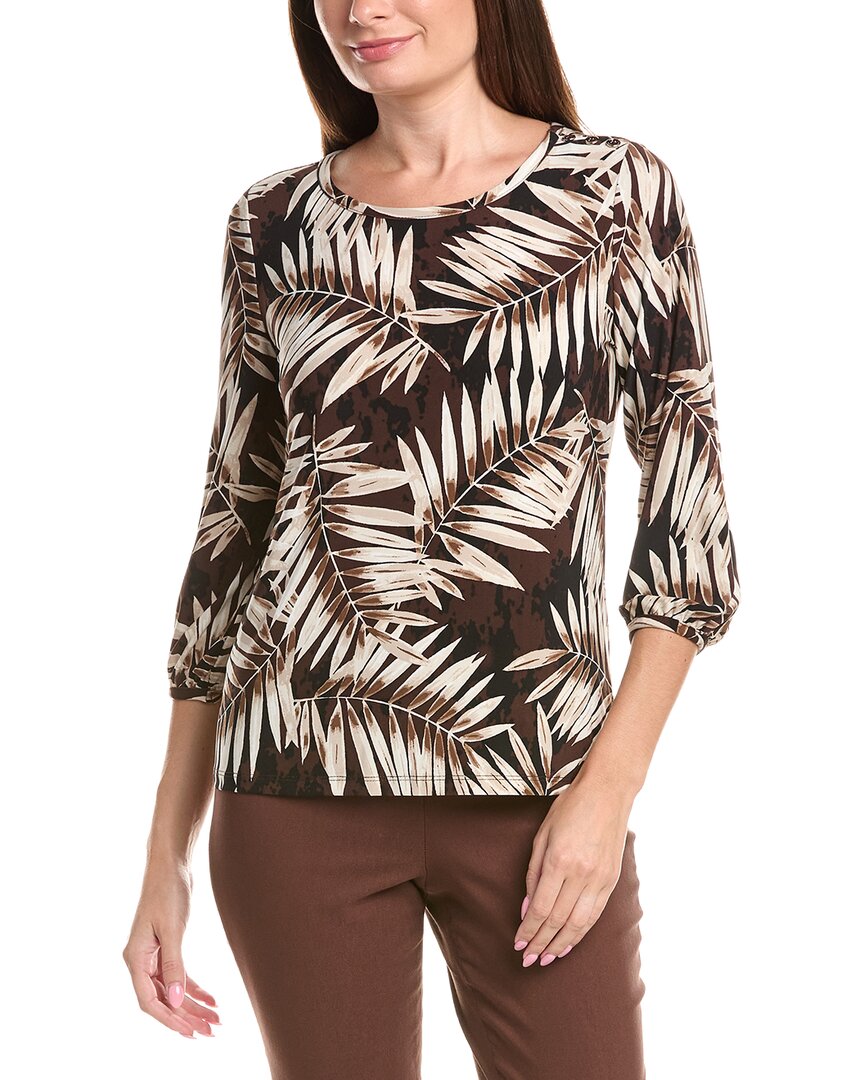 Jones New York 3/4-Sleeve Puff Blouse