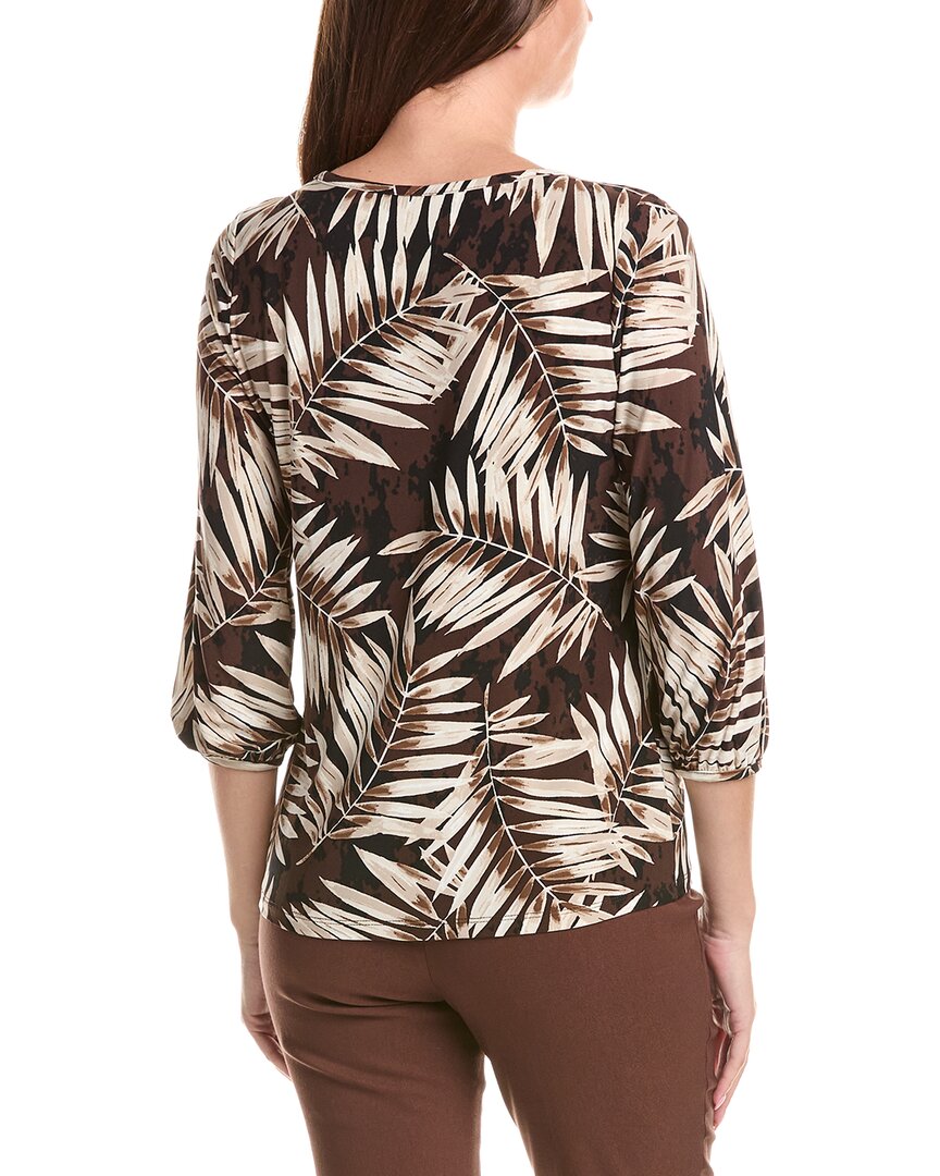 Jones New York 3/4-Sleeve Puff Blouse