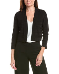 Jones New York Jones New York Cropped Striped Stitch Shrug