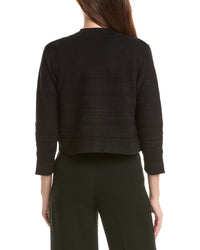 Jones New York Jones New York Cropped Striped Stitch Shrug