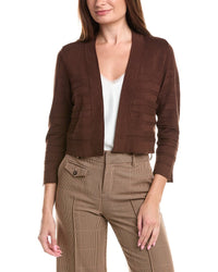 Jones New York Jones New York Cropped Striped Stitch Shrug