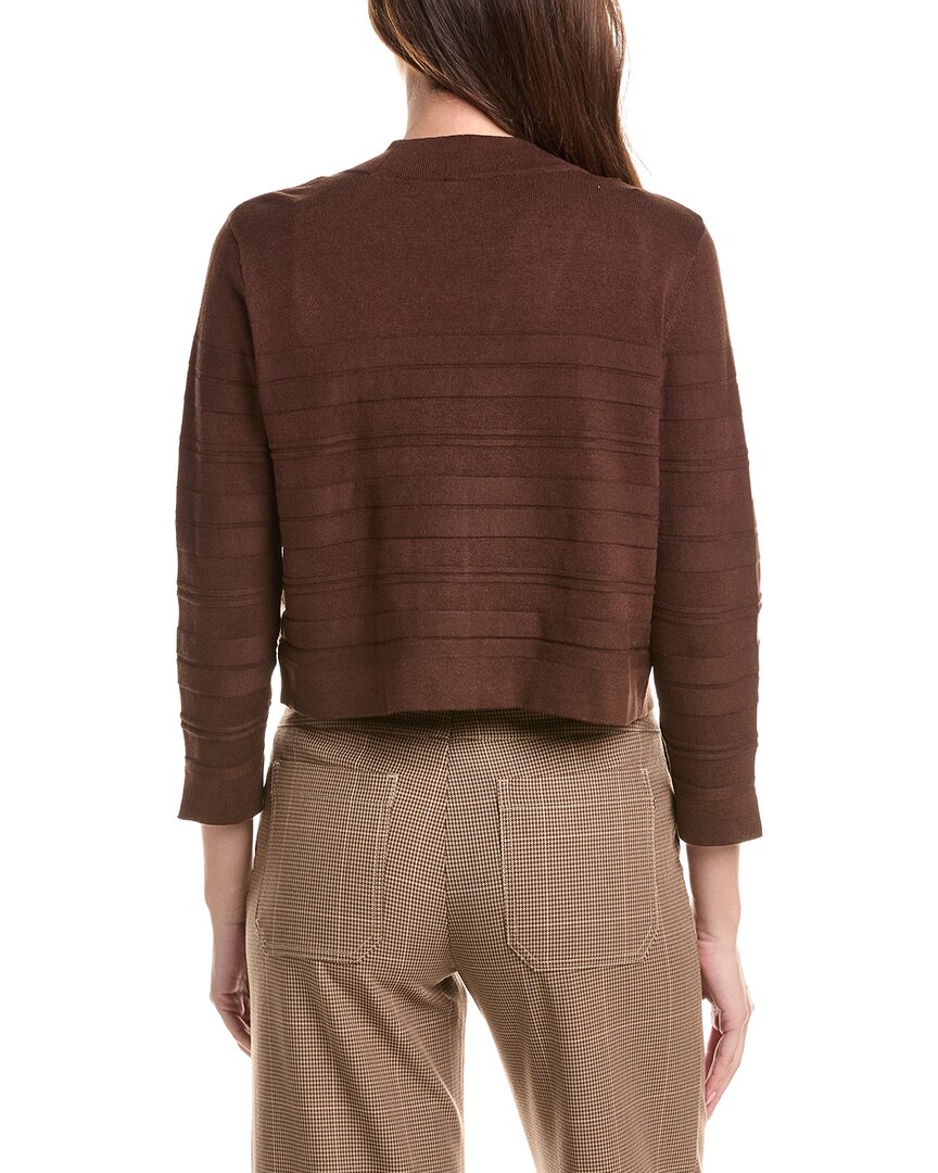 Jones New York Jones New York Cropped Striped Stitch Shrug
