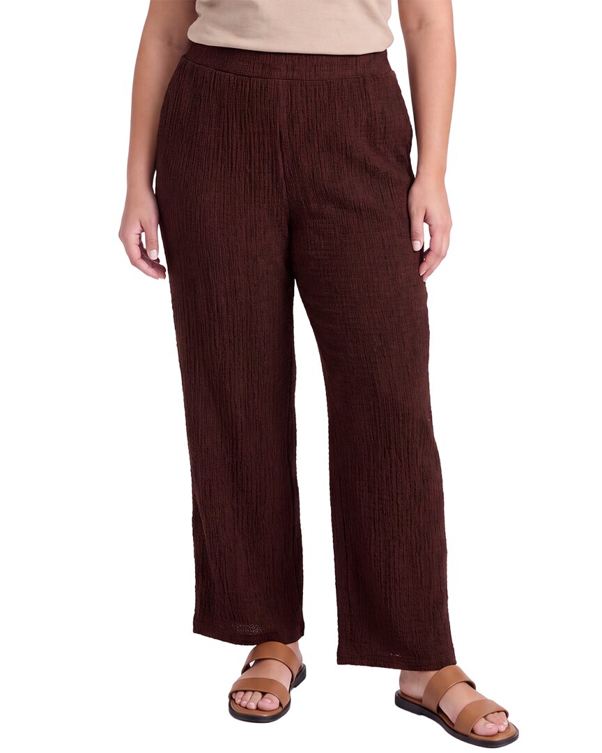 Jones New York Plus Pull-On Wide Leg Crop Pant