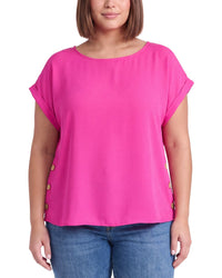 Jones New York Jones New York Plus Button Detail Blouse