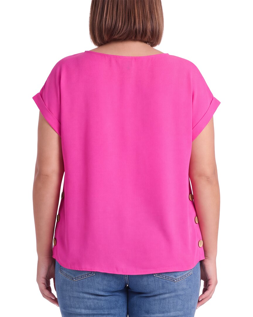 Jones New York Jones New York Plus Button Detail Blouse