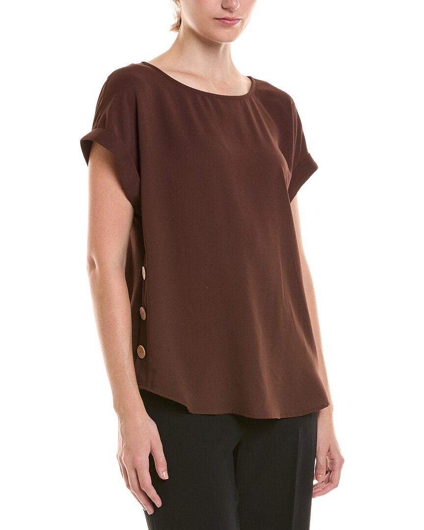 Jones New York Jones New York Petite Button Detail Blouse