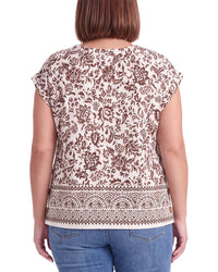 Jones New York Jones New York Plus Button Detail Blouse