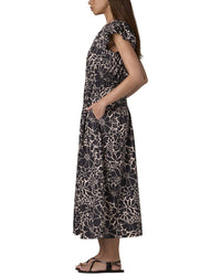 Wit & Wisdom Short Structured Shoulder Cap Sleeve Maxi Dress