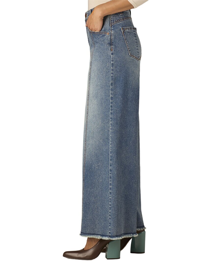 Wit & Wisdom Mid Blue Artisanal Skyrise Round Up Wider Leg Jean