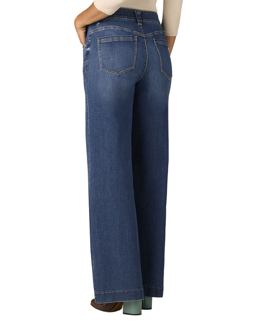 Wit & Wisdom Blue Sam High Rise Wide Leg Jean