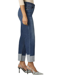 Wit & Wisdom Blue High Rise Round Up Boyfriend Jean
