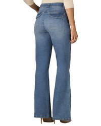 Wit & Wisdom Mid Blue Skyrise Double Side Seam Trouser Detail Boot Jean