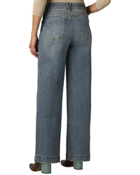 Wit & Wisdom Mid Blue Artisanal Gracie Skyrise Double Side Seam Wide Leg Jean