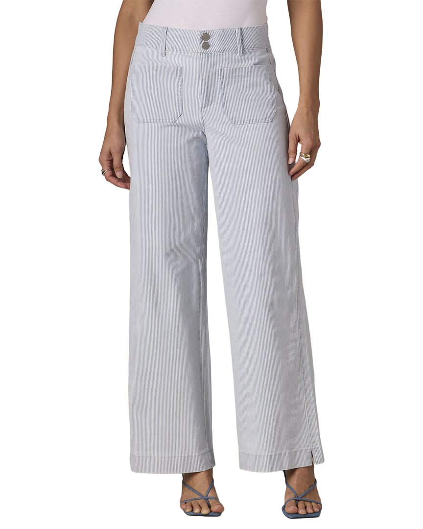 Wit & Wisdom Powder Blue Emma High Rise Patch Pocket Wide Leg Jean