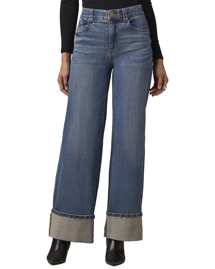 Wit & Wisdom Mid Blue Artisanal Skyrise Wide Leg Jean