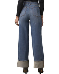 Wit & Wisdom Mid Blue Artisanal Skyrise Wide Leg Jean