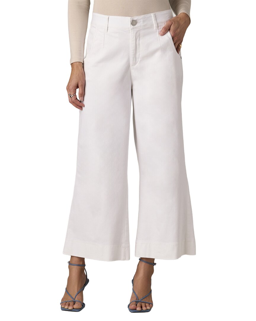 Wit & Wisdom Optic White Whitney Skyrise Crop Wide Leg Jean