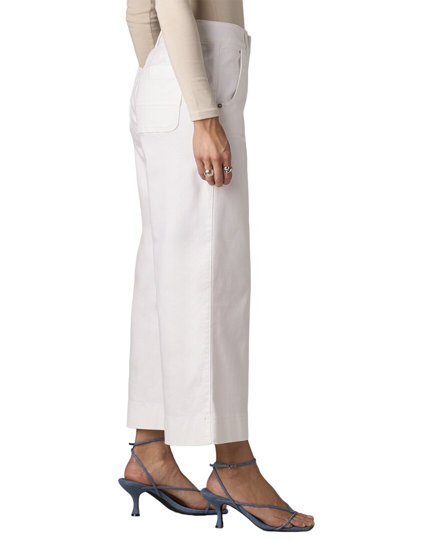Wit & Wisdom Optic White Whitney Skyrise Crop Wide Leg Jean