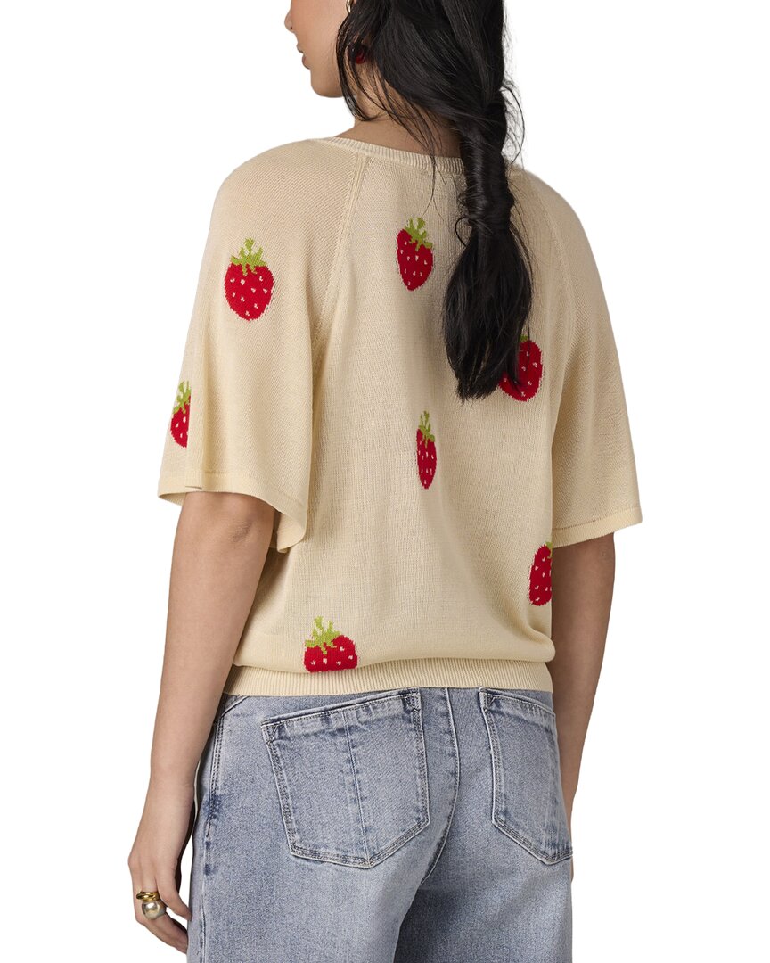 Wit & Wisdom Bat Wing V-Neck Jacquard Top