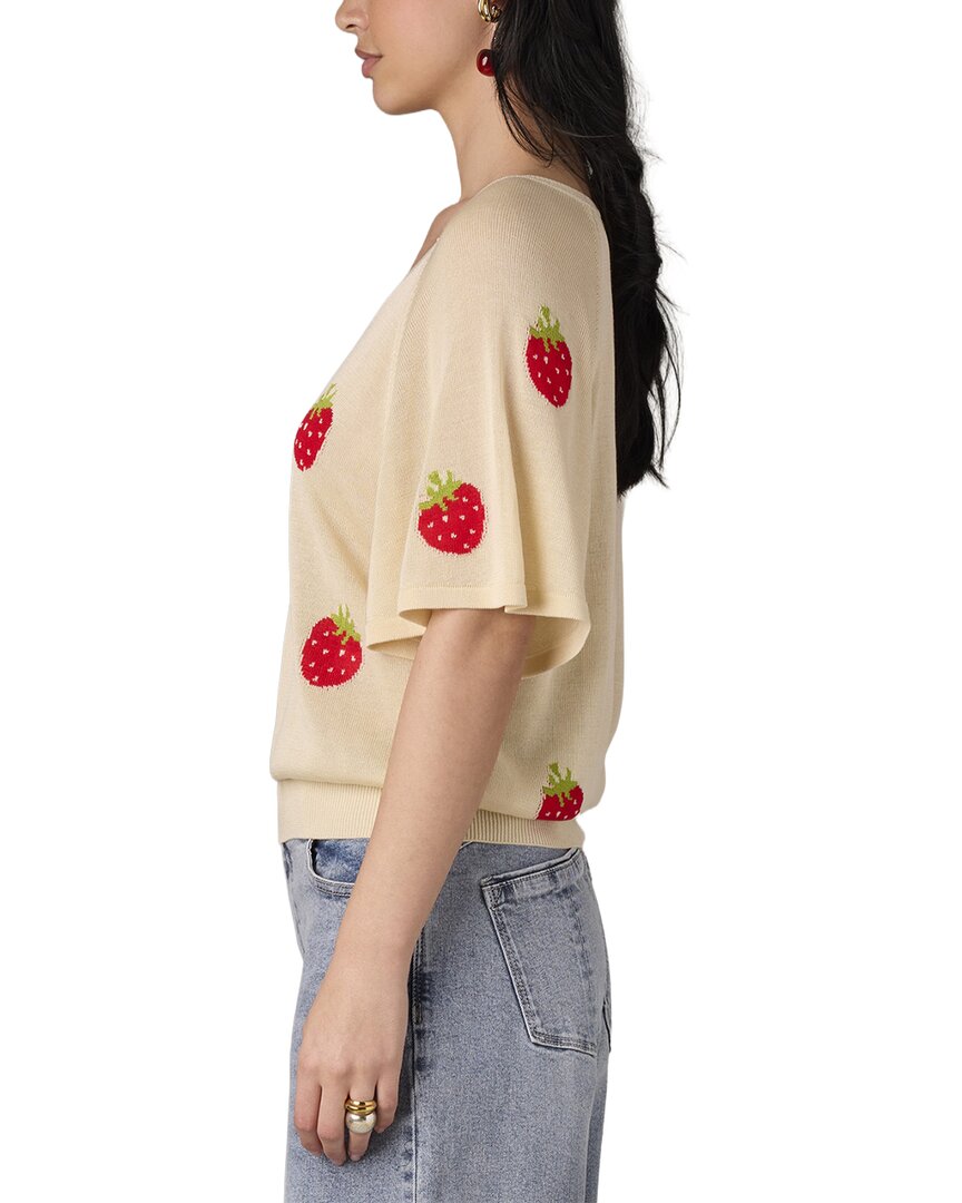 Wit & Wisdom Bat Wing V-Neck Jacquard Top