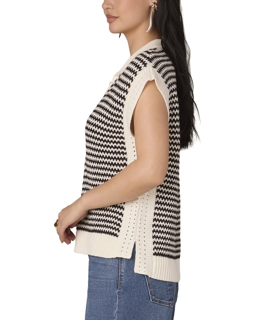 Wit & Wisdom Extended Shoulder V Neck Collar Sweater Vest