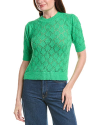 &Isla Piper Pointelle Knit Top