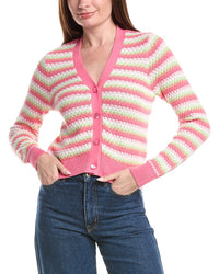 &Isla Betty Scallop Stripe Cardigan