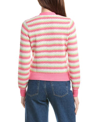 &Isla Betty Scallop Stripe Cardigan