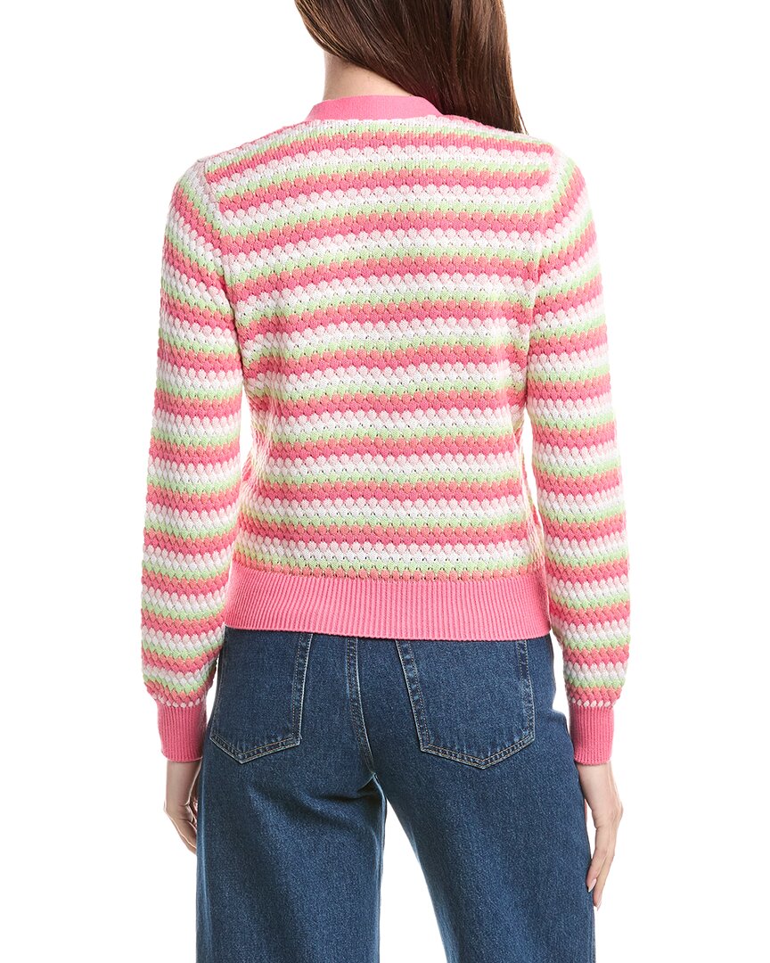 &Isla Betty Scallop Stripe Cardigan