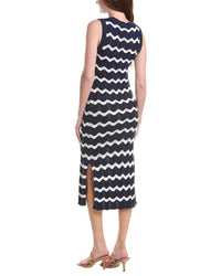 &Isla Freya Wave Pointelle Stripe Dress