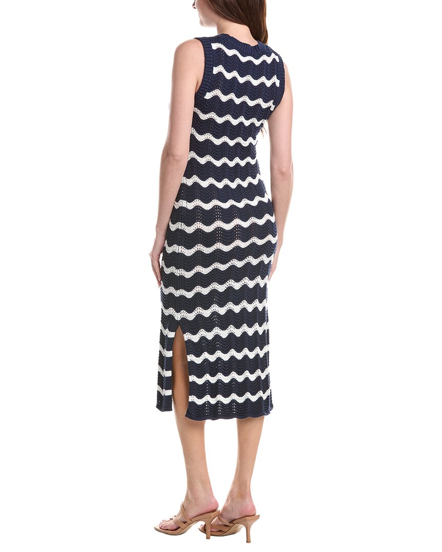 &Isla Freya Wave Pointelle Stripe Dress