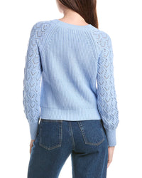 &Isla Daniela Pointelle Sleeve Top