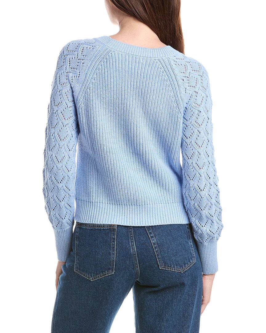 &Isla Daniela Pointelle Sleeve Top