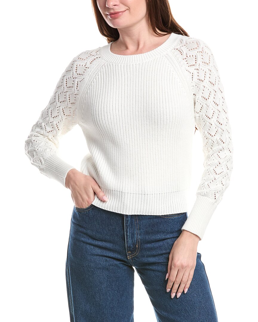 &Isla Daniela Pointelle Sleeve Top
