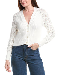 &Isla Demi Pointelle Sleeve Cardigan