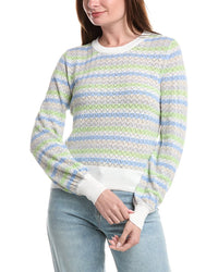 &Isla Alaina Pointelle Stripe Top