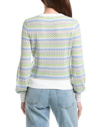 &Isla Alaina Pointelle Stripe Top