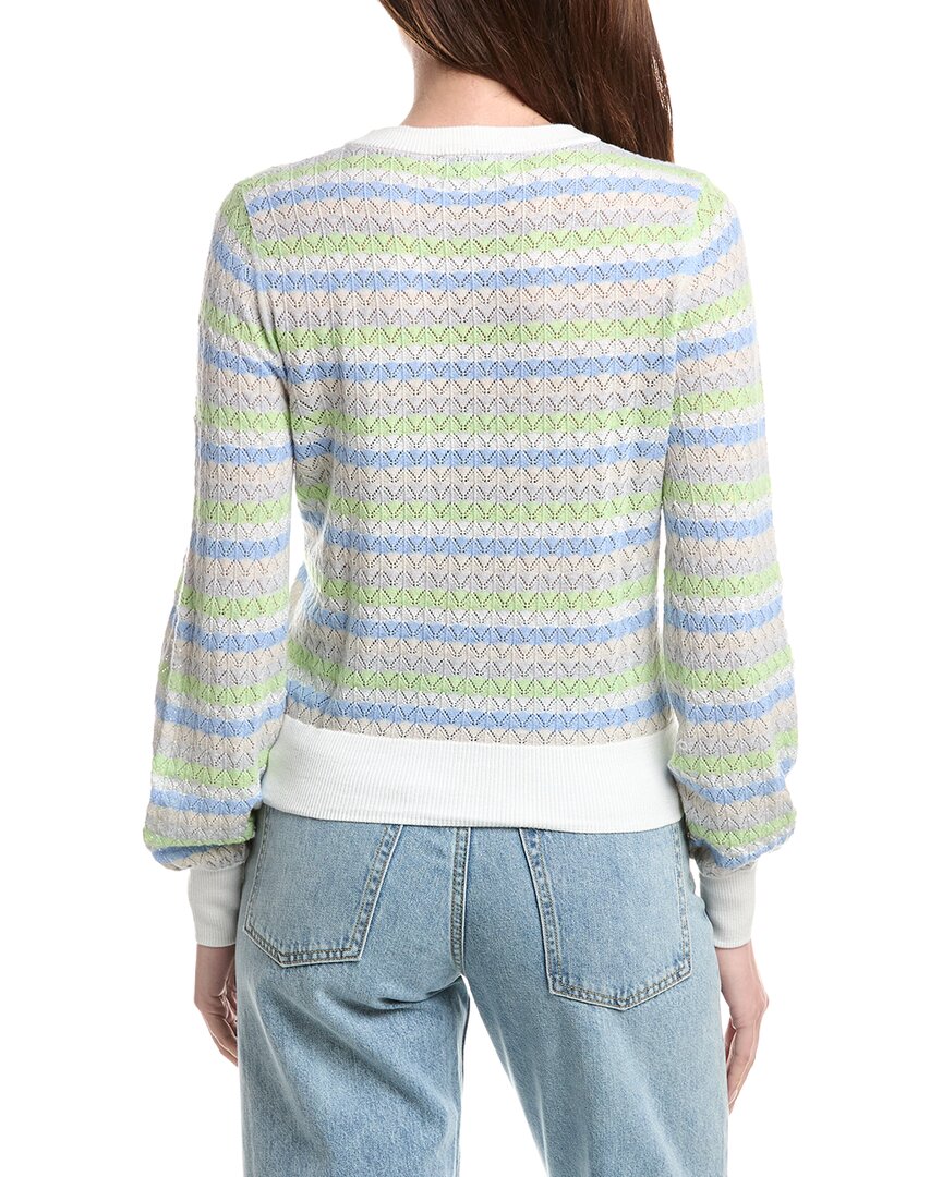 &Isla Alaina Pointelle Stripe Top