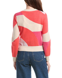 &Isla &Isla Kali Geo Intarsia Cashmere Bomber Jacket