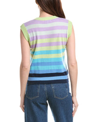 &Isla Kacey Stripe Cashmere Top