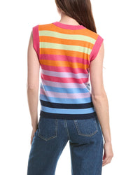 &Isla Kacey Stripe Cashmere Top
