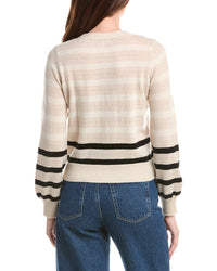&Isla Karla Stripe Cashmere Cardigan