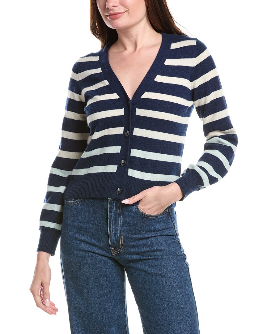 &Isla Karla Stripe Cashmere Cardigan