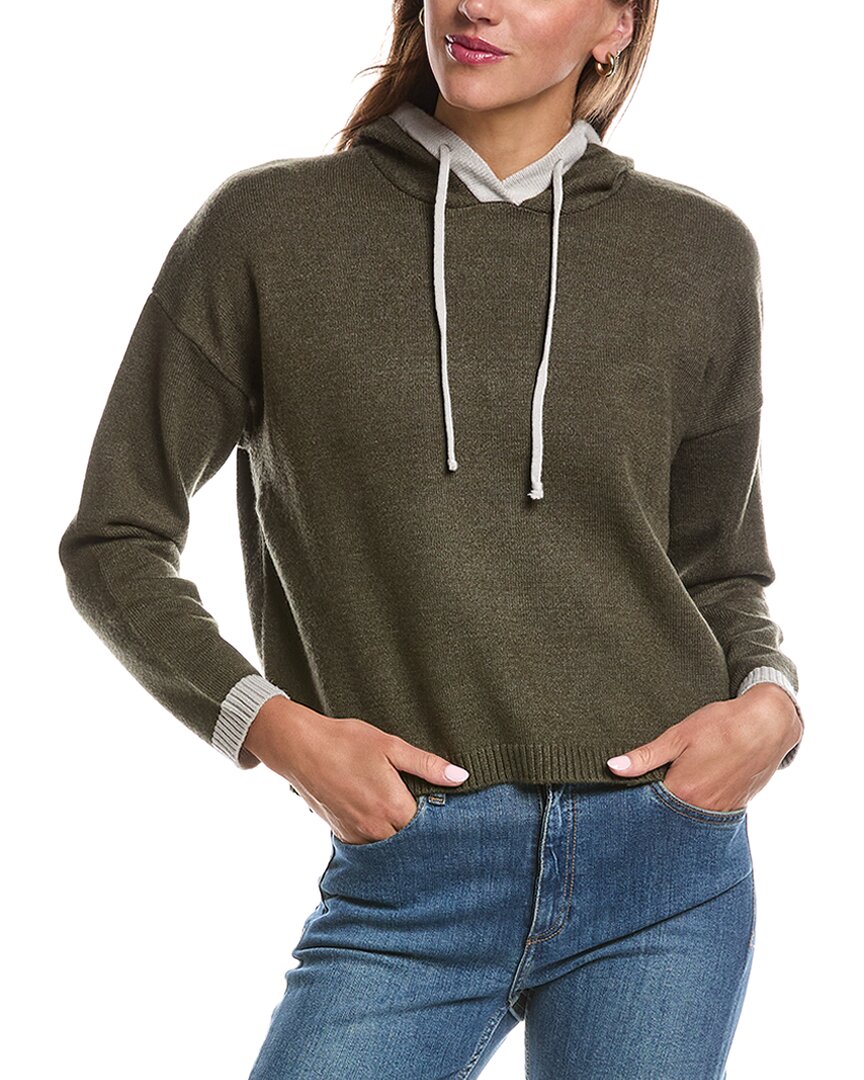 Theo and Spence Theo & Spence Two-Tone Hoodie