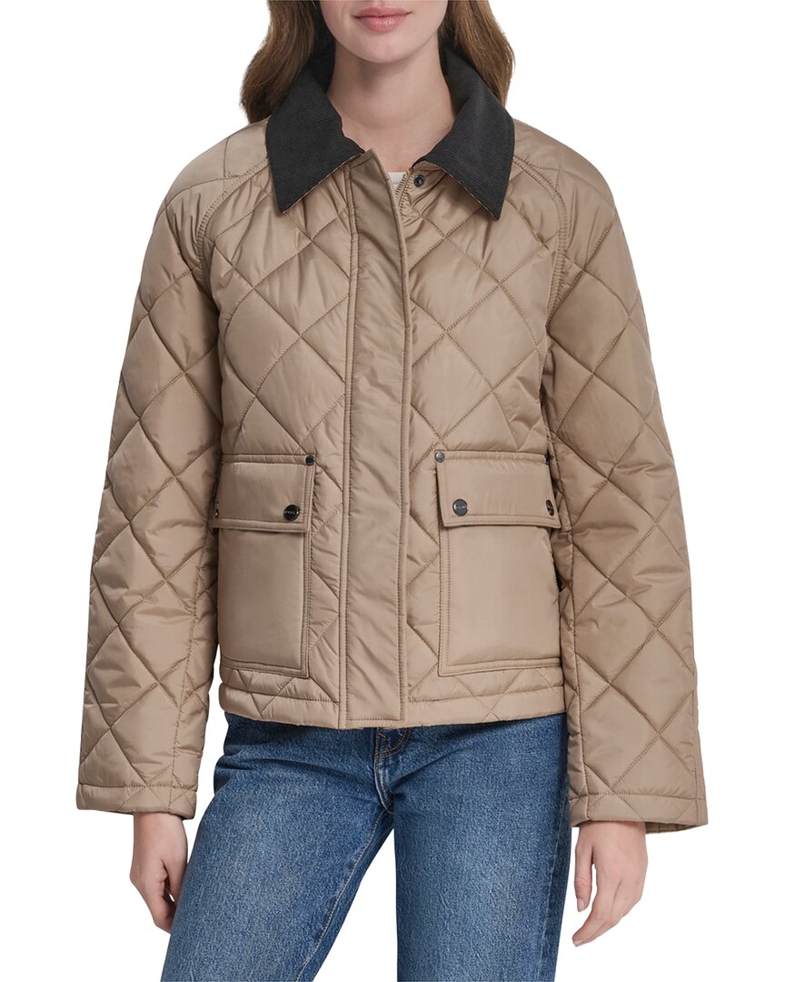 Dkny Quilted Barn Jacket