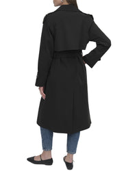 Dkny Double-Breasted Rain Trench Coat