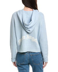 Palm Angels Hooded Wool & Cashmere-Blend Sweatshirt
