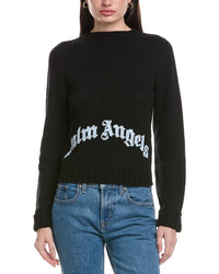 Palm Angels Pullover Wool & Cashmere-Blend Sweater